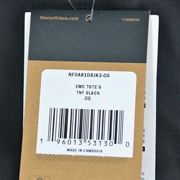 🔰 The North Face Logo Tote Exploration Without Compromise Black White‼️🛡 - Picture 6 of 11
